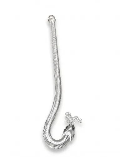 Pulseira Prata Estilo Cobra